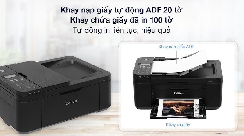 Máy in phun màu Canon TR4570S đa năng In-scan-copy-fax WiFi có thể xử lý tài liệu chuyên nghiệp Máy in phun màu Canon TR4570S đa năng In-scan-copy-fax WiFi có thể xử lý tài liệu chuyên nghiệp