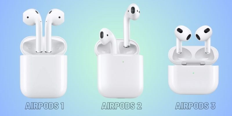 Sự khác biệt giữa ba phiên bản AirPods nhà Apple