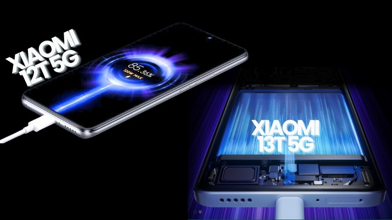z Công suất sạc của Xiaomi 13T 5G thấp hơn Xiaomi 12T 5G