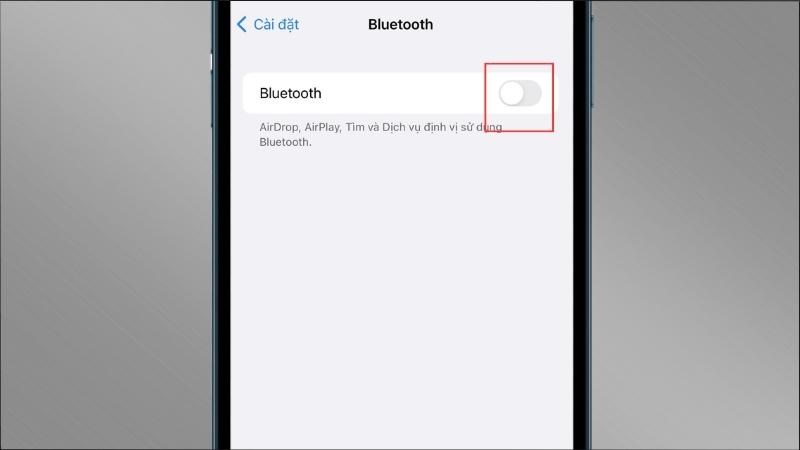 Tắt Bluetooth