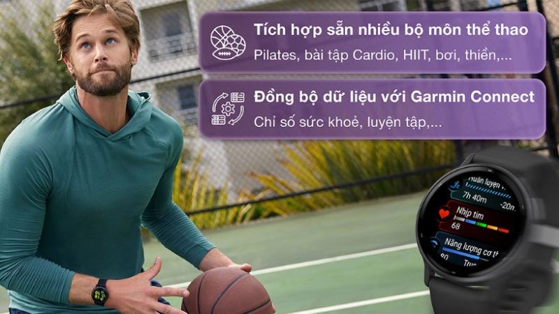 Garmin vívoactive 5 được tích hợp nhiều tính năng sức khỏe và bài tập thể thao hơn