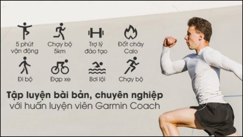 Nhiều chế độ luyện tập thể thao giúp bạn có thể tập luyện ở mọi lúc mọi nơi