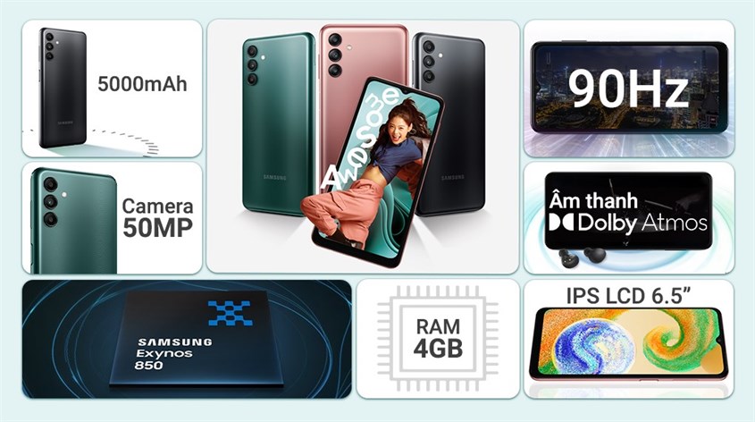 Samsung A04s là điện thoại thuộc phân khúc bình dân của Samsung Samsung A04s là điện thoại thuộc phân khúc bình dân của Samsung