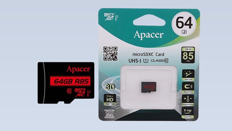 Thẻ nhớ Apacer MicroSD 64GB class 10_U1 sở hữu tốc độ ghi mạnh mẽ