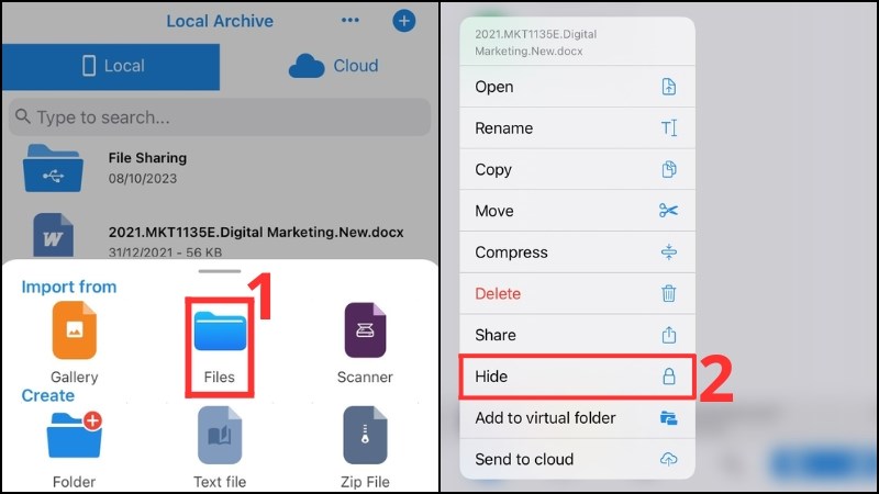 z Ẩn file quan trọng