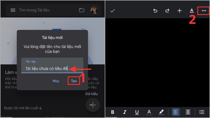 z Đặt tên cho tài liệu mới