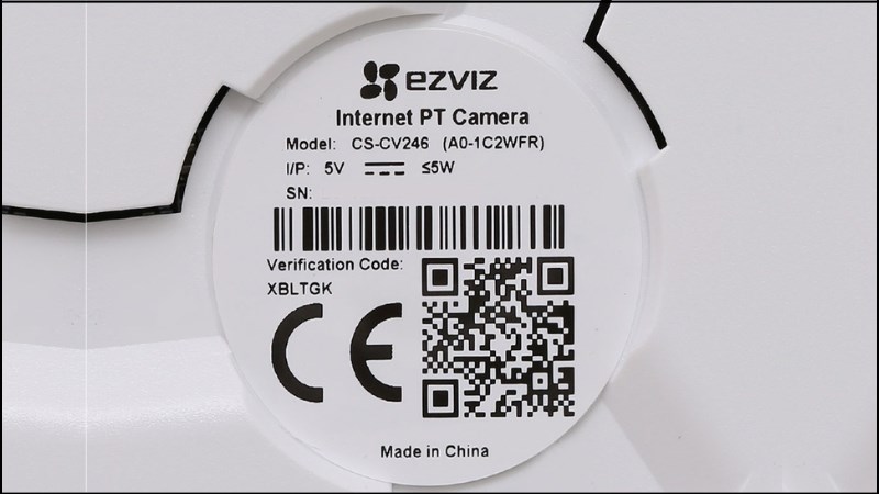 z Mã xác minh thiết bị camera Ezviz còn được gọi là mật khẩu mặc định trên camera Ezviz