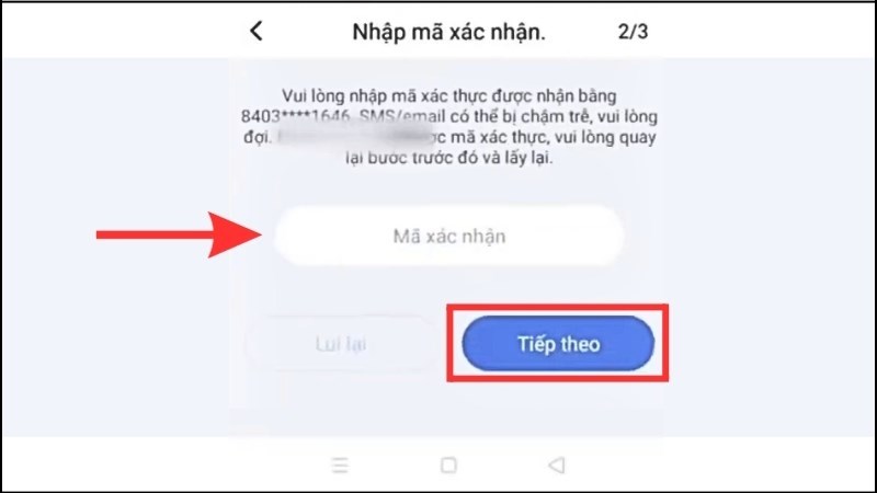 z Hệ thống sẽ tự động gửi mã xác thực camera Ezviz