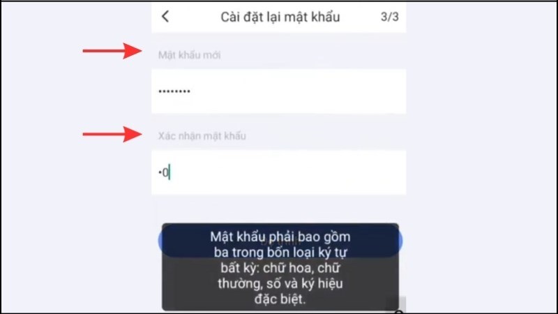z Tạo mật khẩu mới cho camera Ezviz