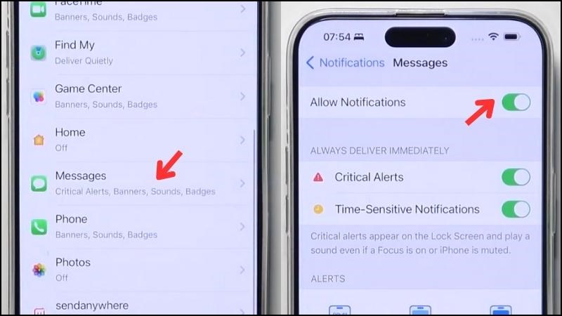 Tắt Allow Notifications để tắt thông báo cho ứng dụng Tắt Allow Notifications để tắt thông báo cho ứng dụng
