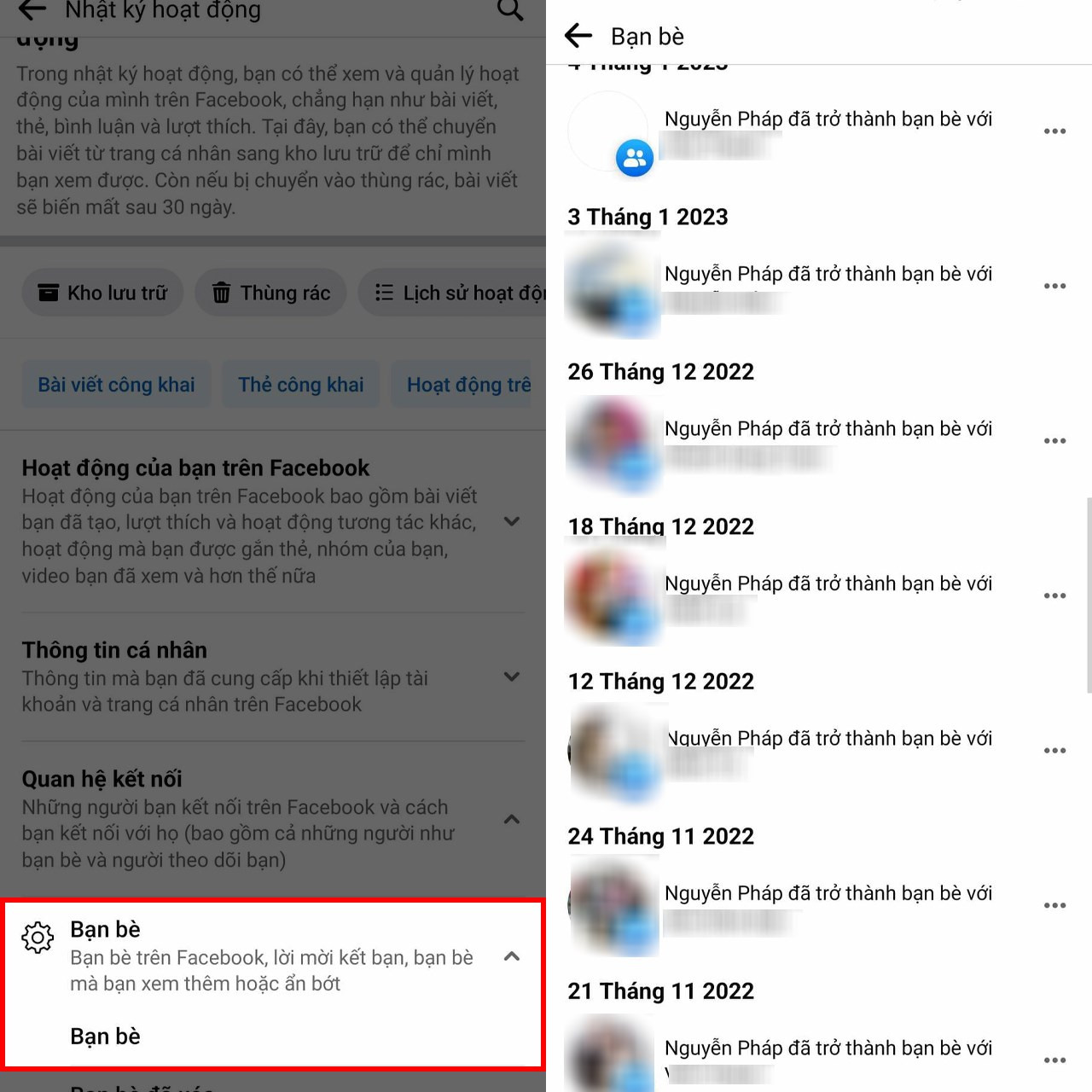 Cách xem ngày kết bạn trên Facebook 2023 Cách xem ngày kết bạn trên Facebook 2023
