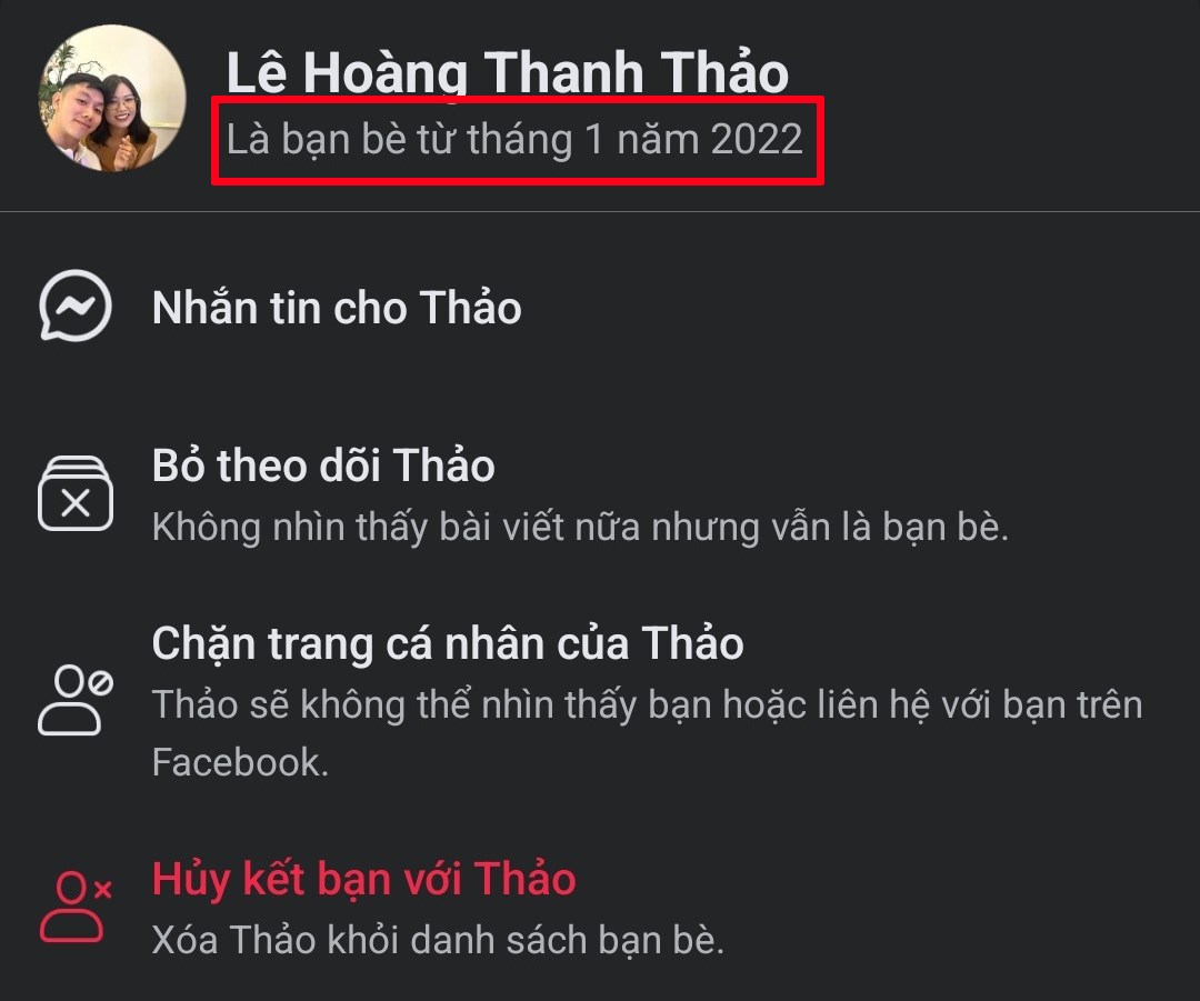Cách xem thời gian kết bạn với từng người trên Facebook Cách xem thời gian kết bạn với từng người trên Facebook