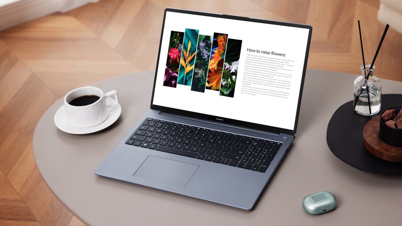 Bàn phím và bàn di chuột của Huawei MateBook D 16 2024 có kích thước lớn