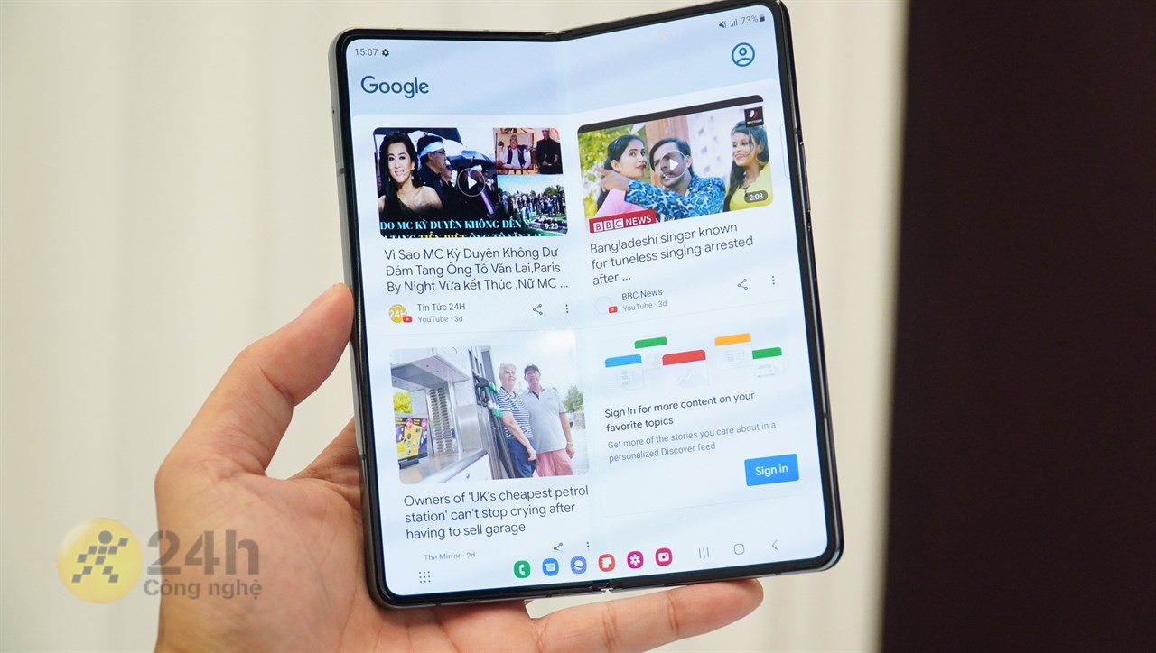 Màn hình lớn của Galaxy Z Fold4 sử dụng lâu dài sẽ rất thích Màn hình lớn của Galaxy Z Fold4 sử dụng lâu dài sẽ rất thích