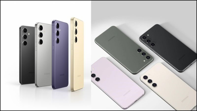 Bảng màu Samsung S24 và Samsung S23 Bảng màu Samsung S24 và Samsung S23