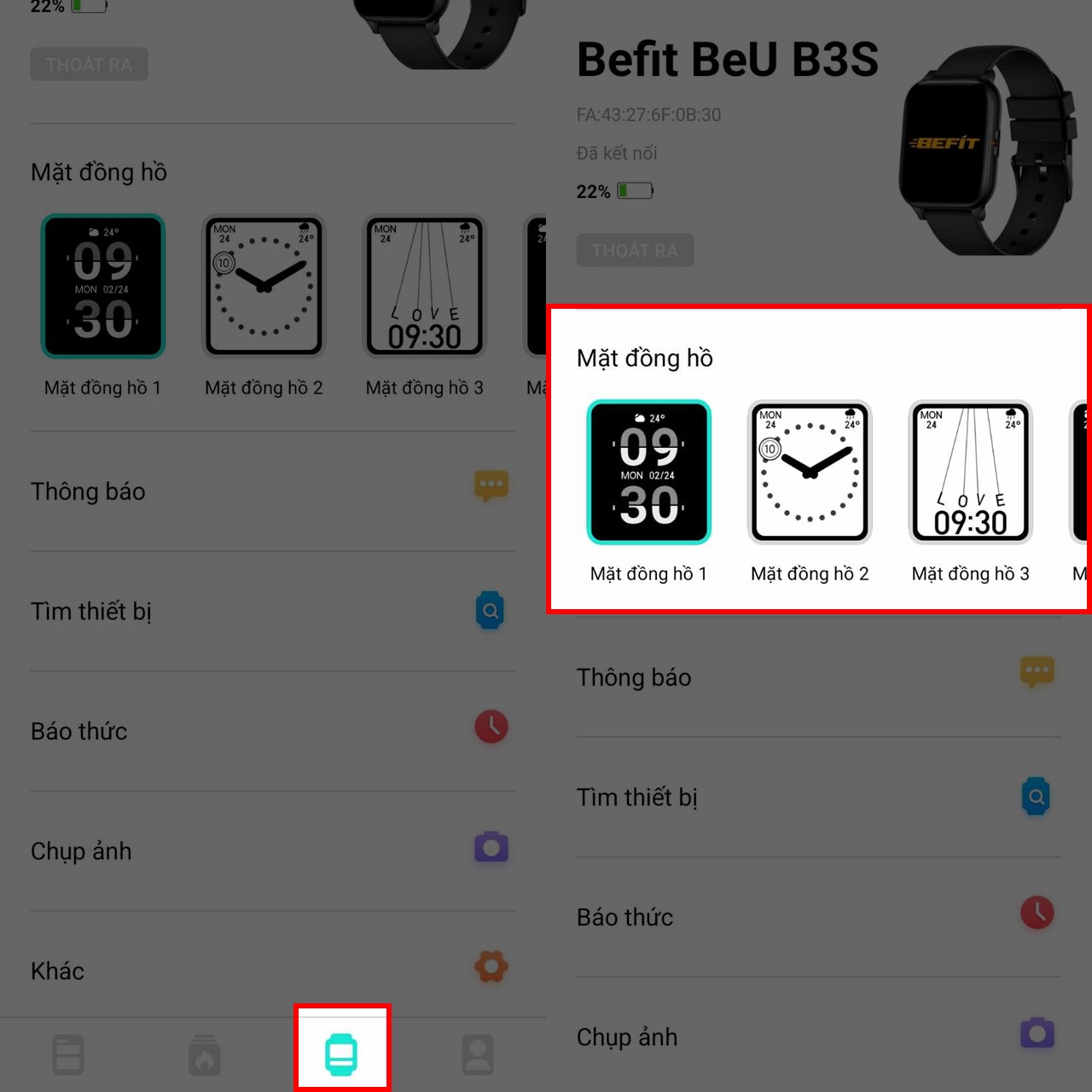 Hướng dẫn cách đổi mặt đồng hồ Befit BeU B3s Hướng dẫn cách đổi mặt đồng hồ Befit BeU B3s