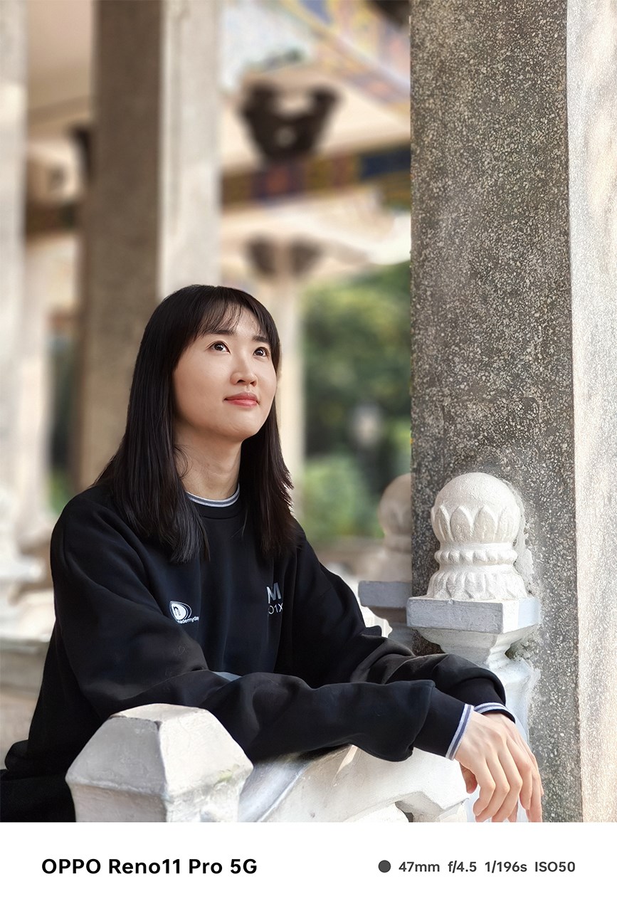 Ảnh chụp chân dung từ camera của OPPO Reno11 Pro