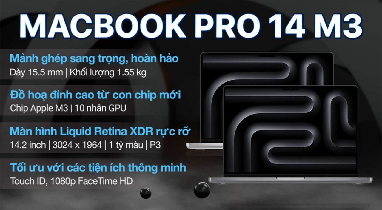 MacBook Pro M3 series mới cập bến TGDĐ MacBook Pro M3 series mới cập bến TGDĐ