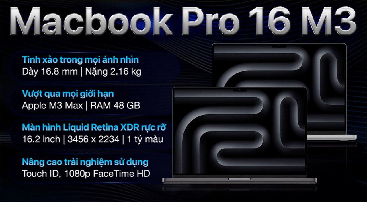 MacBook Pro M3 series mới cập bến TGDĐ MacBook Pro M3 series mới cập bến TGDĐ