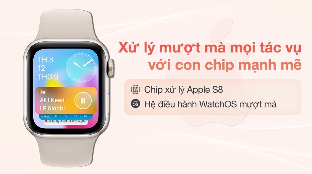 Hiệu năng mạnh mẽ cùng giao diện WatchOS 10 thân thiện Hiệu năng mạnh mẽ cùng giao diện WatchOS 10 thân thiện