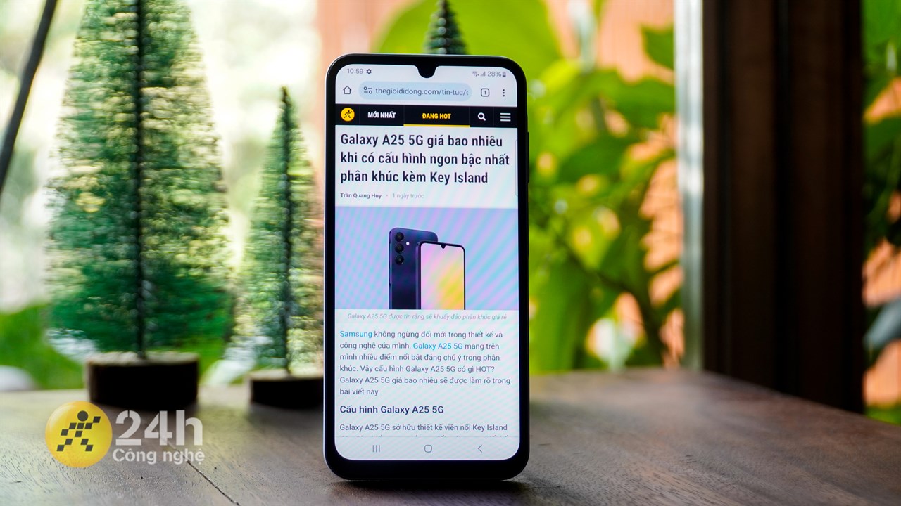 Với Exynos 1280 thì Galaxy A25 5G có thể đáp ứng tốt nhu cầu sử dụng cơ bản của người dùng. Với Exynos 1280 thì Galaxy A25 5G có thể đáp ứng tốt nhu cầu sử dụng cơ bản của người dùng.
