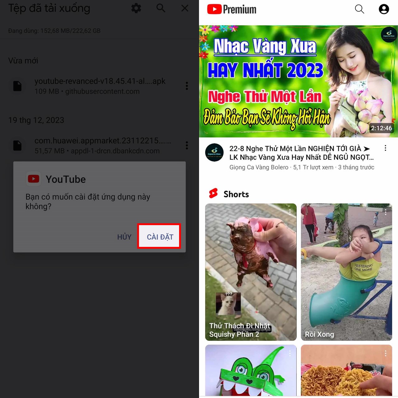 Hướng dẫn cách tải YouTube ReVanced 18.46.43 Hướng dẫn cách tải YouTube ReVanced 18.46.43