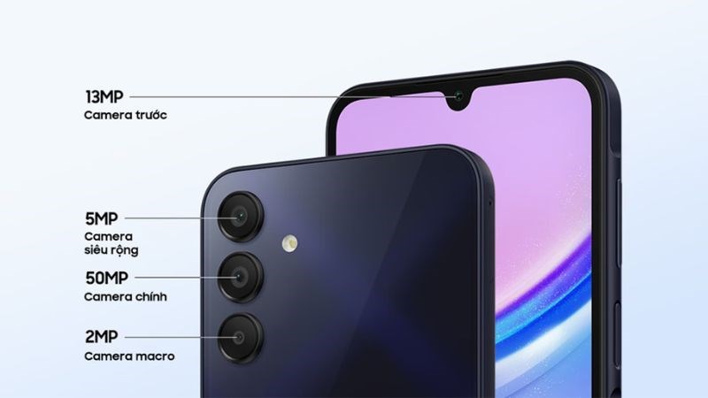 Thông số camera của Samsung A15 Thông số camera của Samsung A15