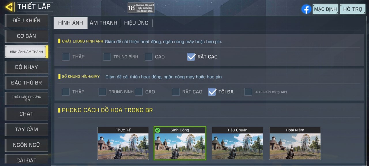 Thiết lập đồ họa Call Of Duty Mobile mà mình đã đặt trên Xiaomi 13 cập nhật Xiaomi HyperOS. Thiết lập đồ họa Call Of Duty Mobile mà mình đã đặt trên Xiaomi 13 cập nhật Xiaomi HyperOS.