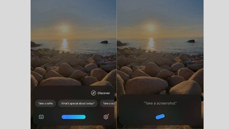 Kích hoạt Bixby Voice và ra lệnh bằng giọng nói để chụp màn hình