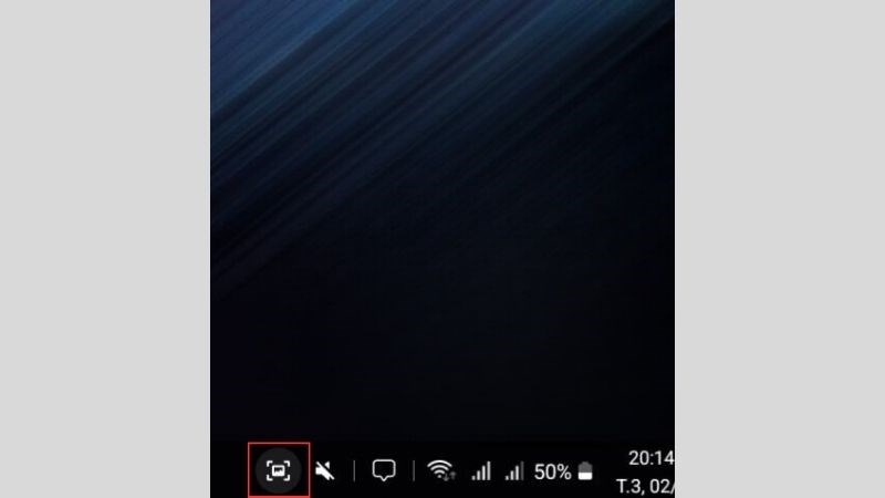 Nhấn vào biểu tượng ảnh chụp để chụp màn hình