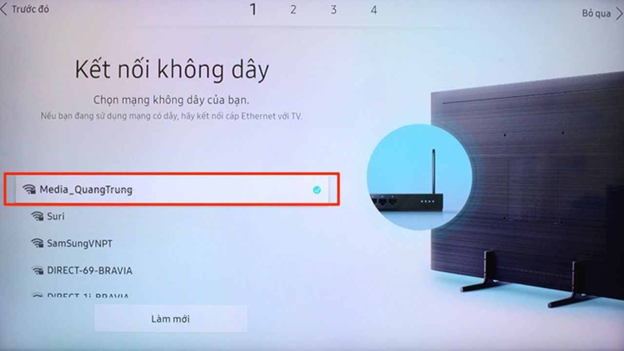 Không thể kết nối với Netflix trên TV