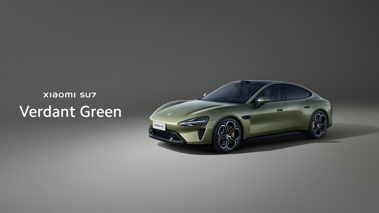 Phiên bản màu Verdant Green của xe điện Xiaomi SU7. Nguồn: Xiaomiui.net. Phiên bản màu Verdant Green của xe điện Xiaomi SU7. Nguồn: Xiaomiui.net.