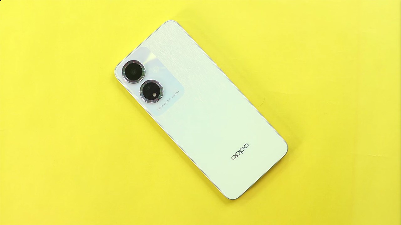 OPPO A59 5G được hoàn thiện từ khung vuông cứng cáp.