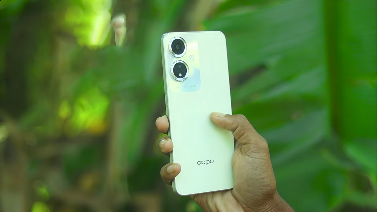 OPPO A59 5G được hoàn thiện từ khung vuông cứng cáp.