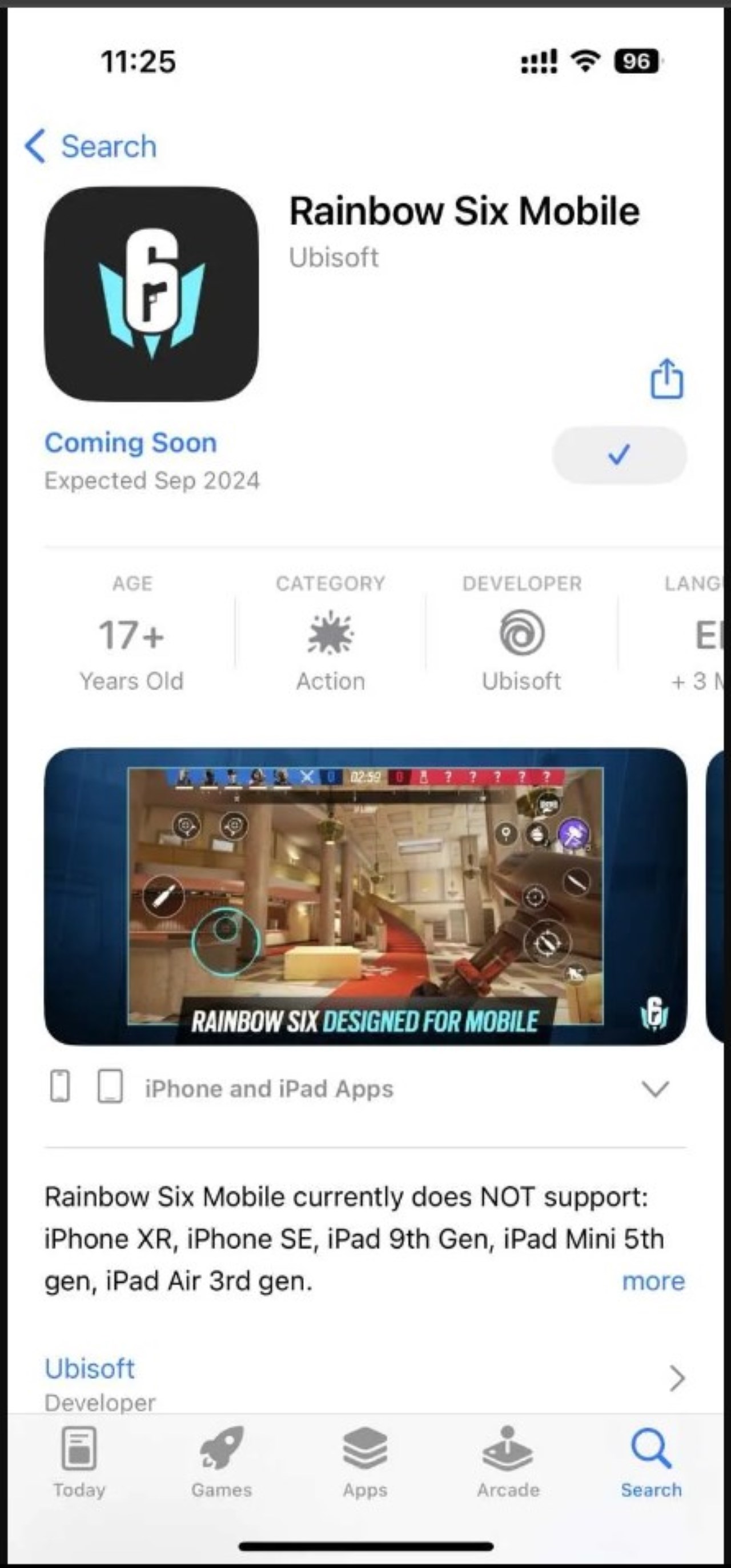 Rainbow Six Mobile dự kiến sẽ được ra mắt vào khoảng tháng 9/2024