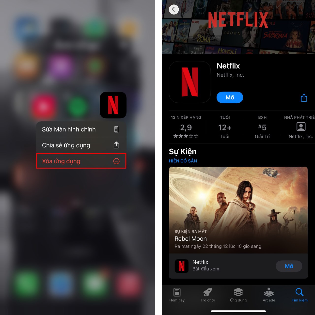 Không thể kết nối với Netflix trên điện thoại