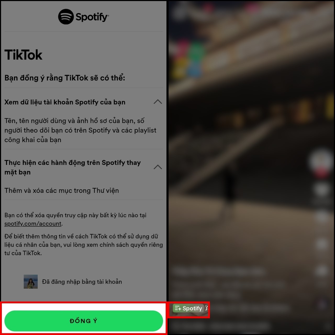 Cách lưu bài hát trên TikTok vào Spotify