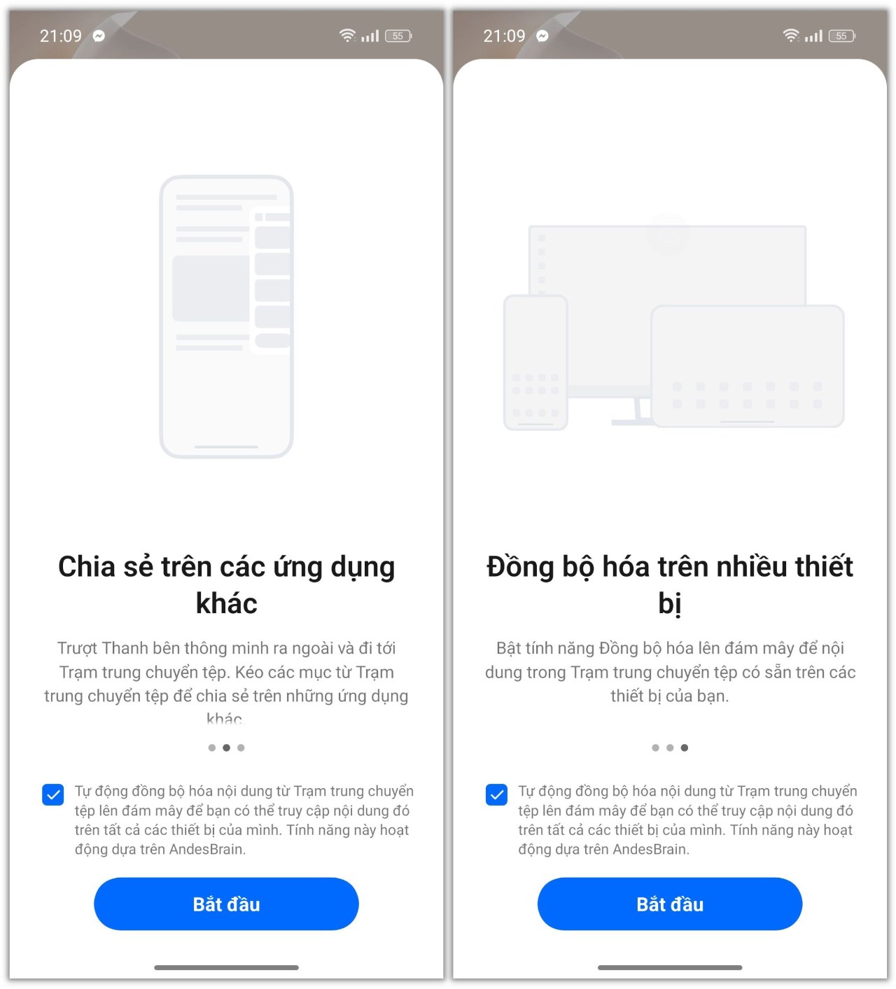 Tính năng Trạm trung chuyển tệp còn cho phép chúng ta chia sẻ dữ liệu qua các ứng dụng khác cũng như đồng bộ hóa nhiều thiết bị của OPPO. Tính năng Trạm trung chuyển tệp còn cho phép chúng ta chia sẻ dữ liệu qua các ứng dụng khác cũng như đồng bộ hóa nhiều thiết bị của OPPO.