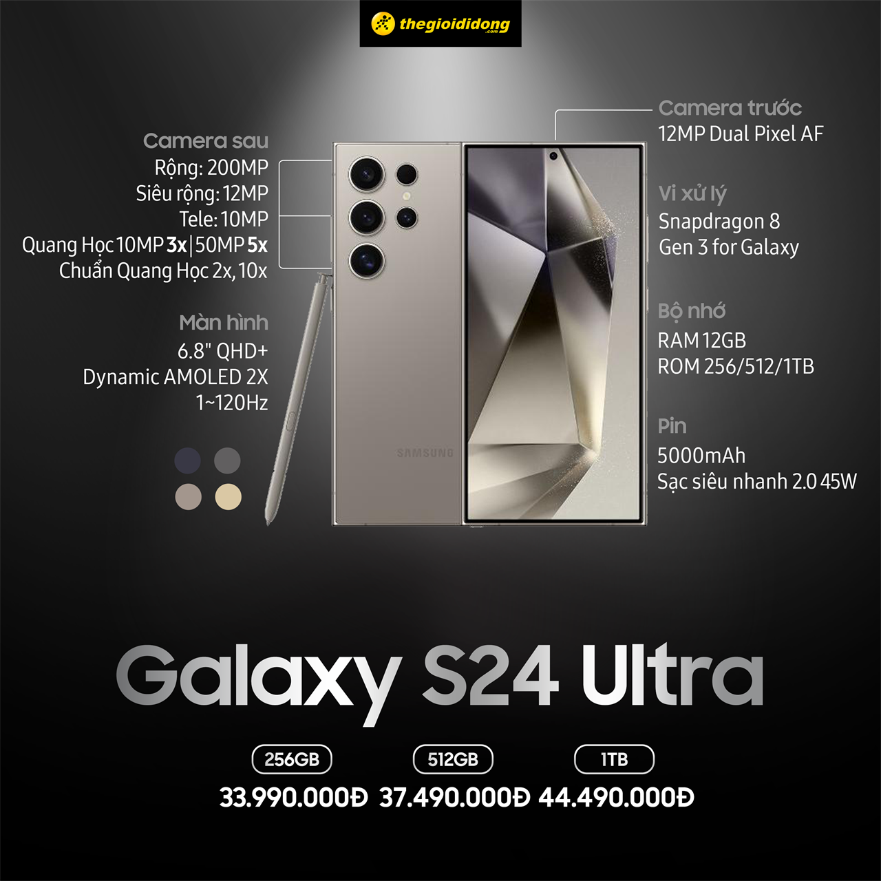 Galaxy S24 Ultra ra mắt