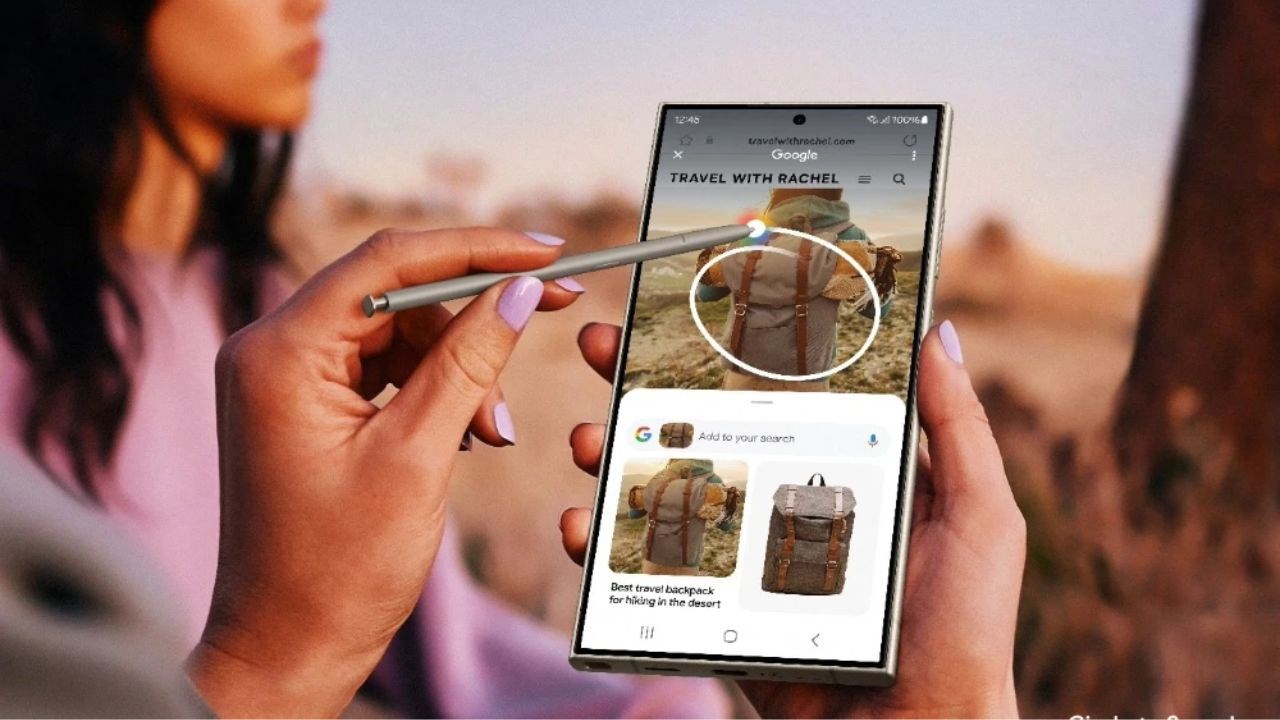 Tính năng khoanh tròn để tìm kiếm trên Galaxy S24 series Tính năng khoanh tròn để tìm kiếm trên Galaxy S24 series