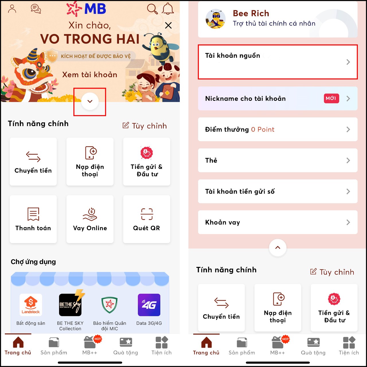 Cách xem lịch sử giao dịch MB Bank