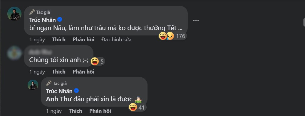 Các bình luận thú vị của Trúc Nhân khi đang bắt trend