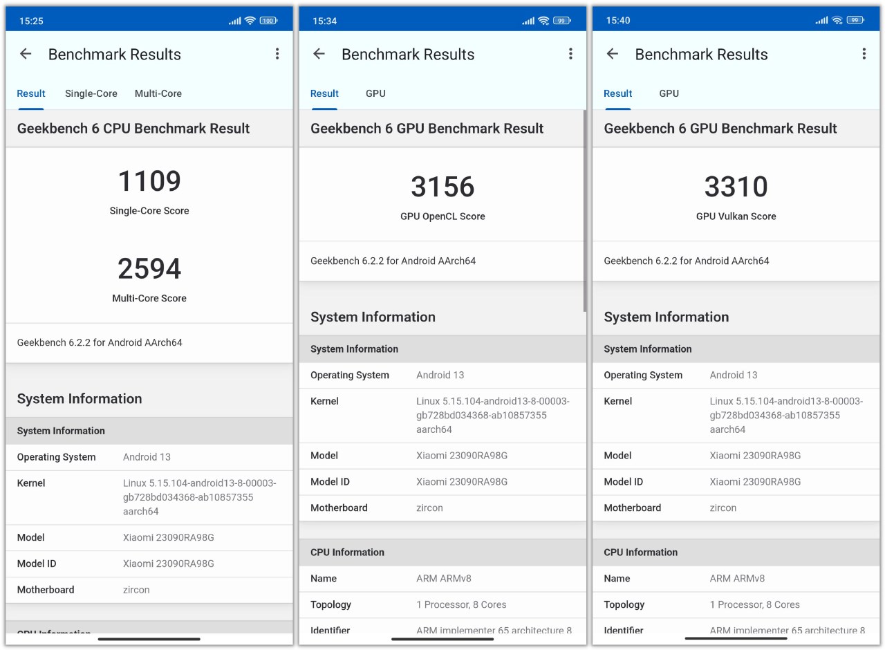 Điểm GeekBench 6 của Redmi Note 13 Pro+ 5G. Điểm GeekBench 6 của Redmi Note 13 Pro+ 5G.