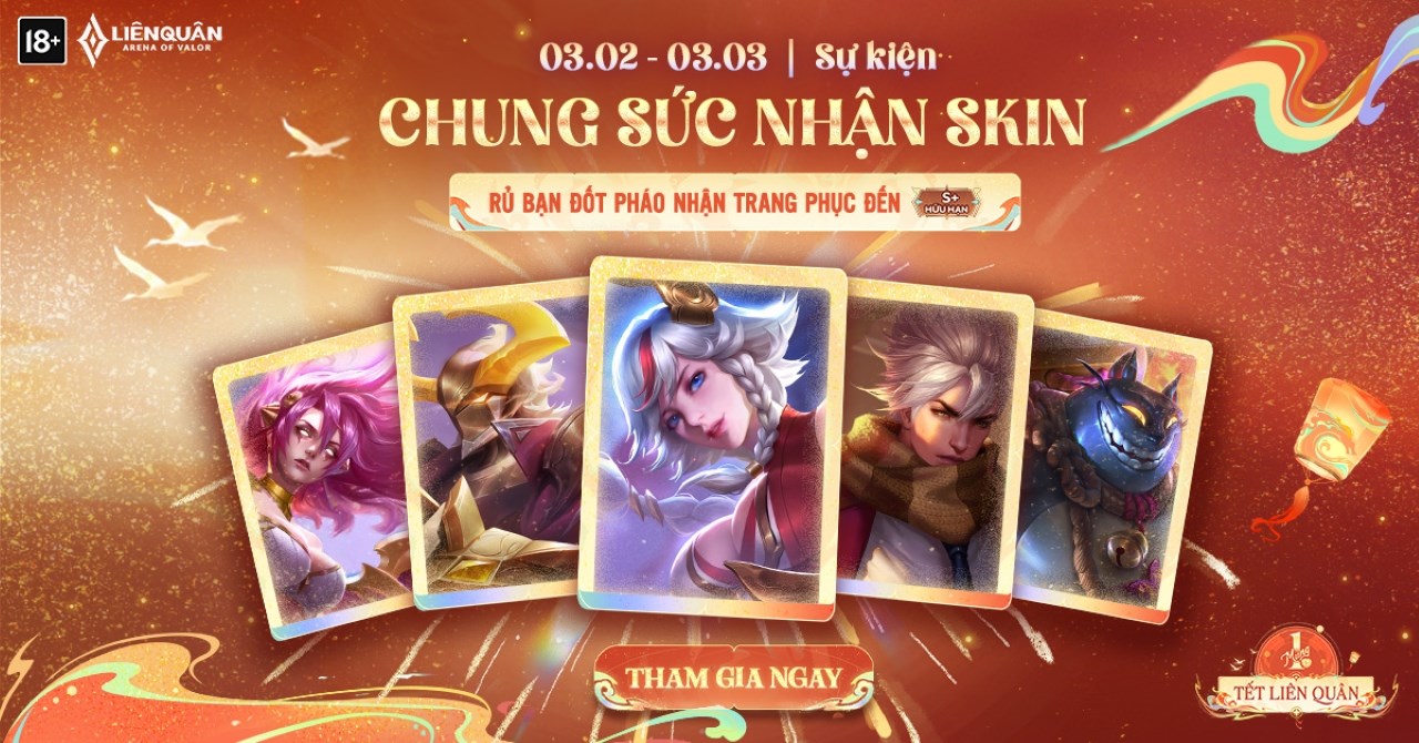 Sự kiện Chung sức nhận skin Sự kiện Chung sức nhận skin