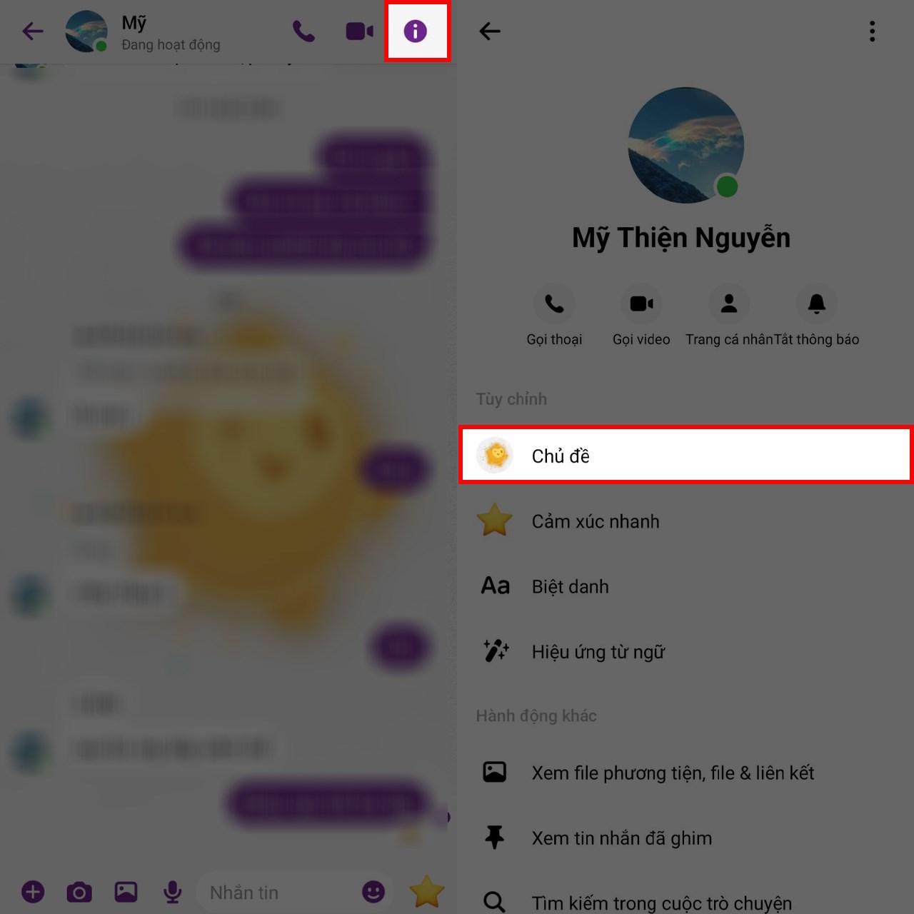 Cách cài chủ đề Tết 2024 trên Messenger Cách cài chủ đề Tết 2024 trên Messenger