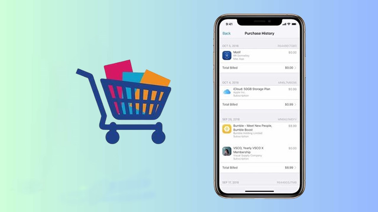 Cách xem lịch sử mua hàng trên iPhone