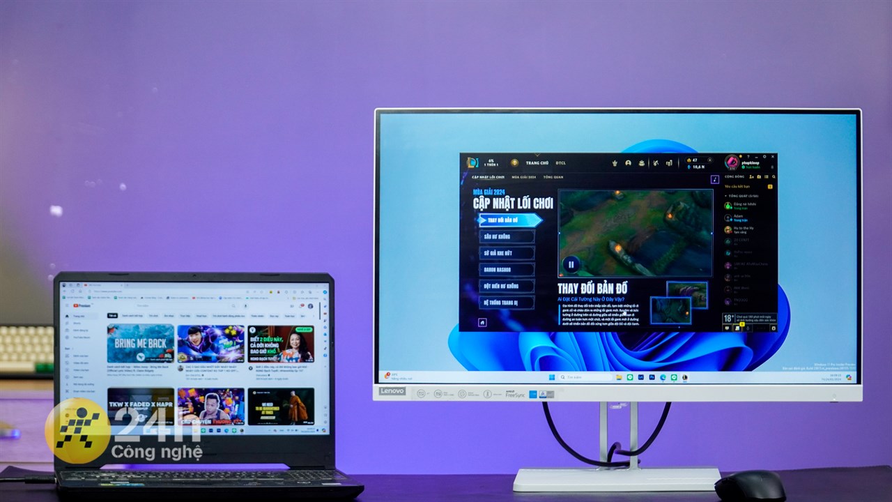 Mình cũng có thể chiến game mượt mà trên Lenovo L27e-40 nhờ tần số quét màn hình cao. Mình cũng có thể chiến game mượt mà trên Lenovo L27e-40 nhờ tần số quét màn hình cao.