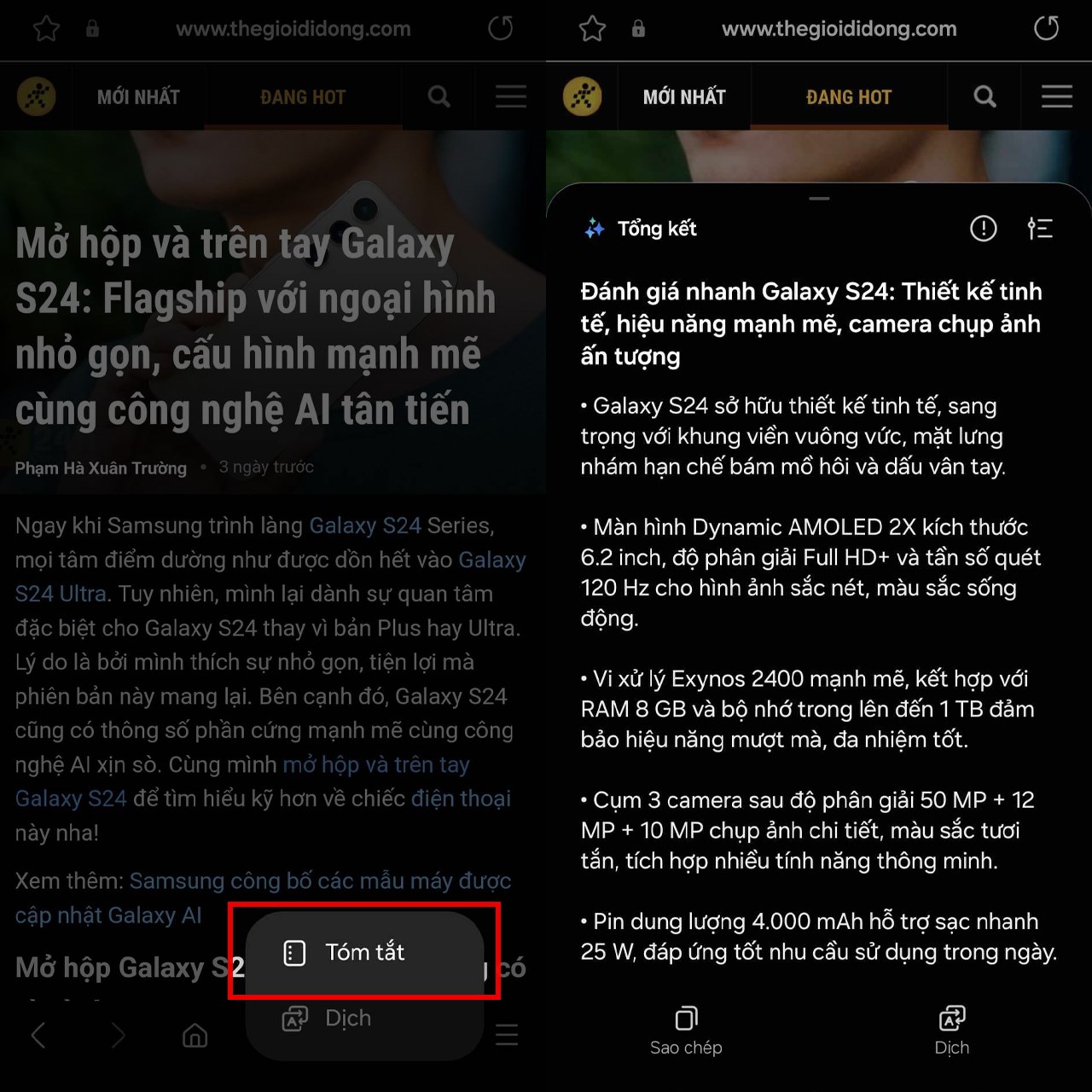 5 tính năng AI mới trên Galaxy S24 series 5 tính năng AI mới trên Galaxy S24 series