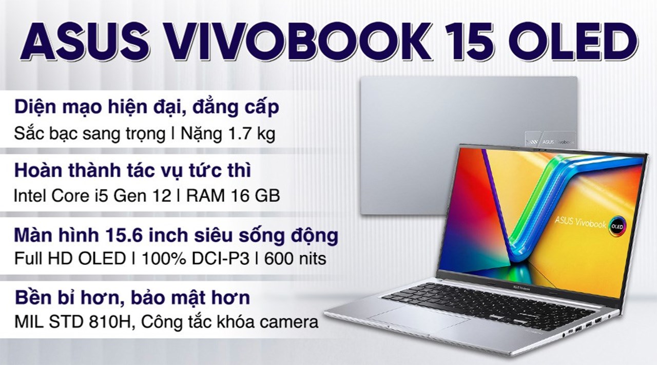 Asus Vivobook RAM 16GB đặc quyền tại TGDĐ đang giảm giá cuối năm