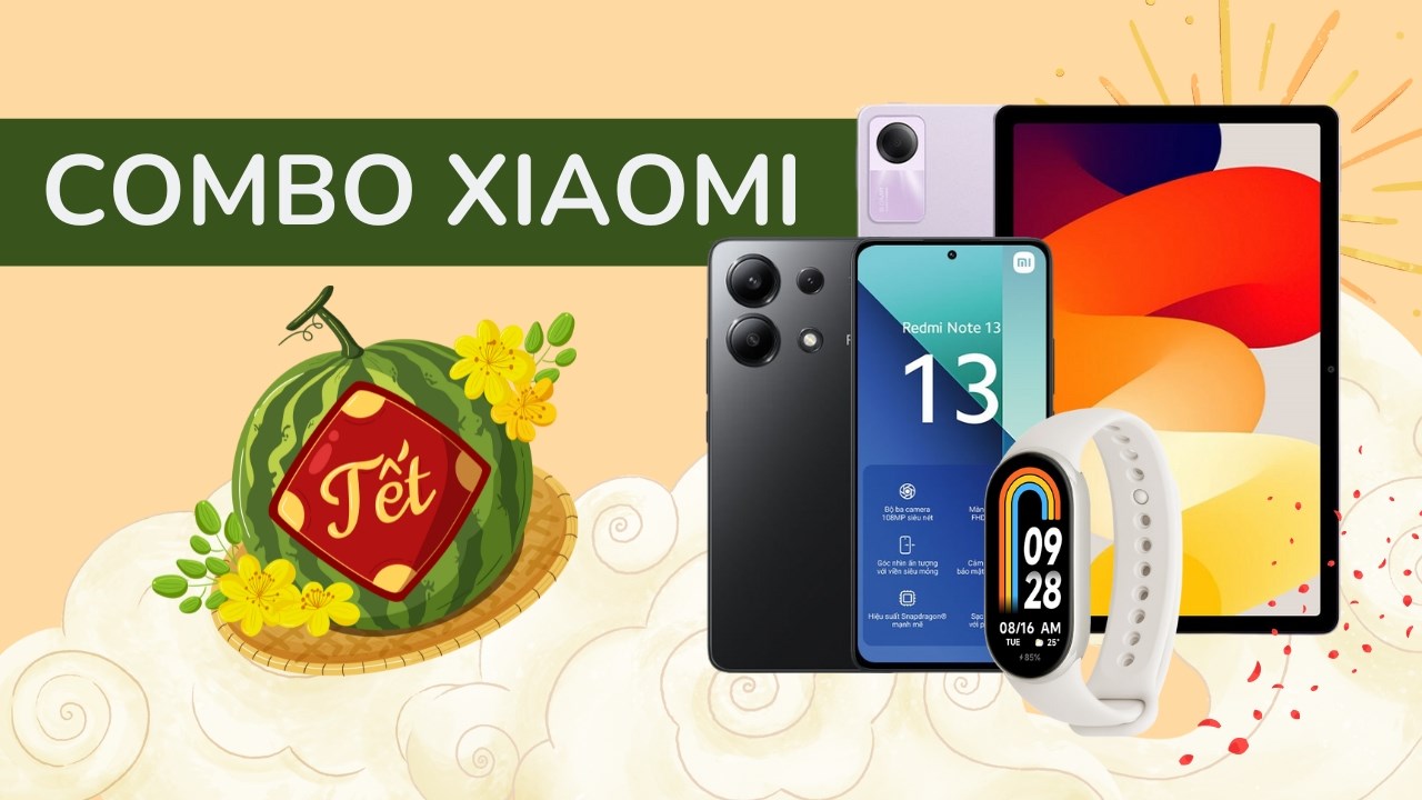 Combo đồ công nghệ Xiaomi đáng mua dịp Tết Giáp Thìn 2024 tại TGDĐ